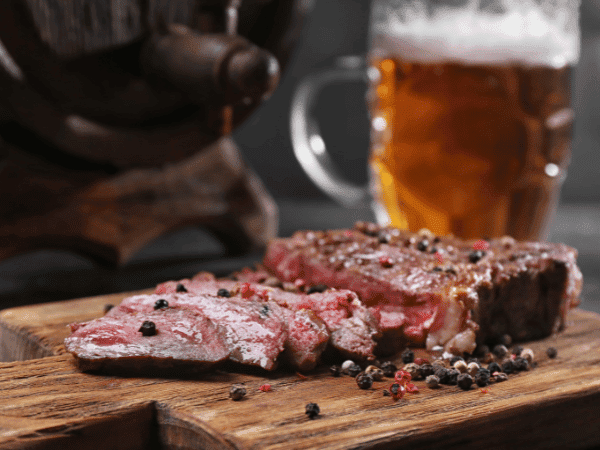 Steak mit Biermarinade vom Grill